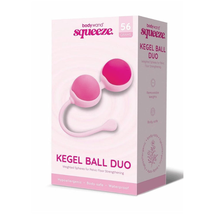 BodyWandSqueezeKegelBallDuoWeightedSilicone56G - House of Vices