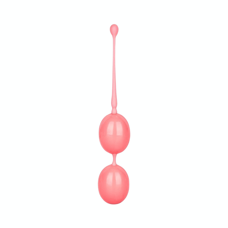 Calexotics-Weighted-Kegel-Balls-Silicone-with-Retrieval-Cord-Pink-3 - House of Vices
