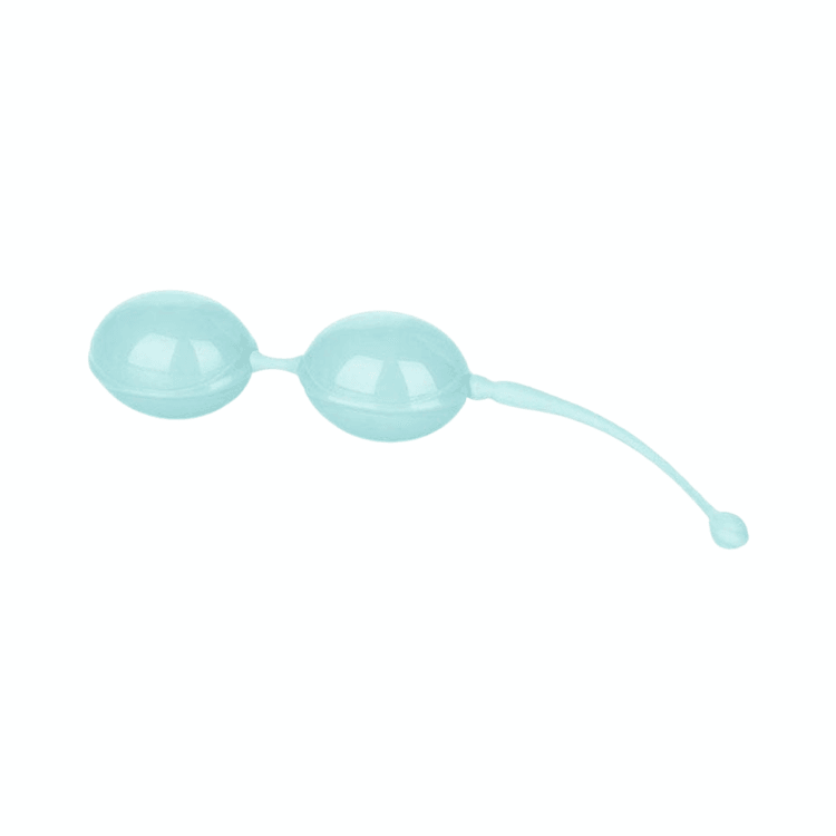 Calexotics-Weighted-Kegel-Balls-Silicone-with-Retrieval-Cord-Teal - House of Vices