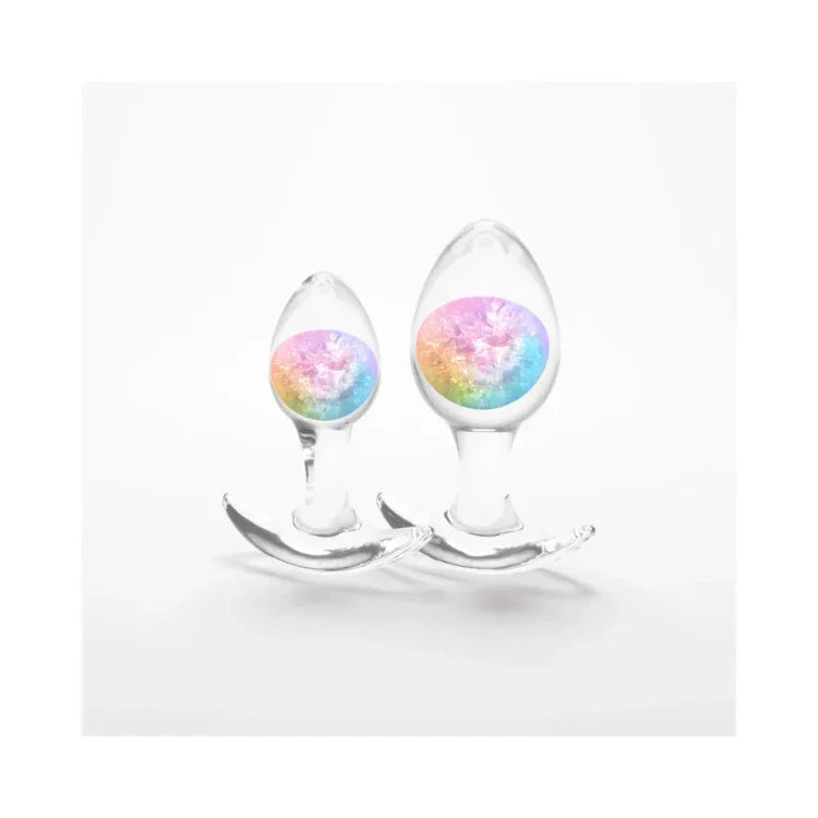 Cosmic Glams 2-Piece Anal Plug Kit | Silicone & Sparkle Cosmic Glams 2-Piece Anal Plug Kit | Silicone & Sparkle