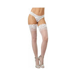 Dreamgirl_SheerThigh-HighStockingswithSiliconeLaceTopWhiteO_S - House of Vices