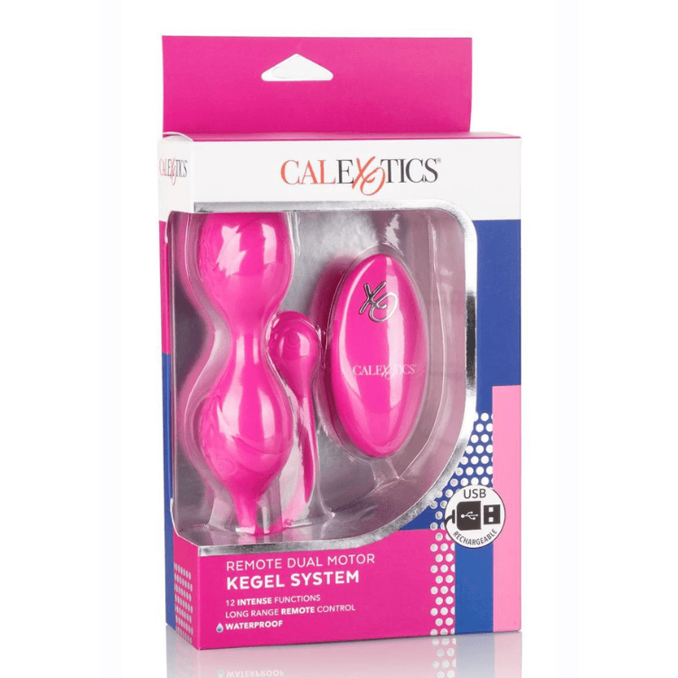 DualMotorKegelSystemRechargeableVibratingSiliconeKegelBallswithRemoteControl - House of Vices