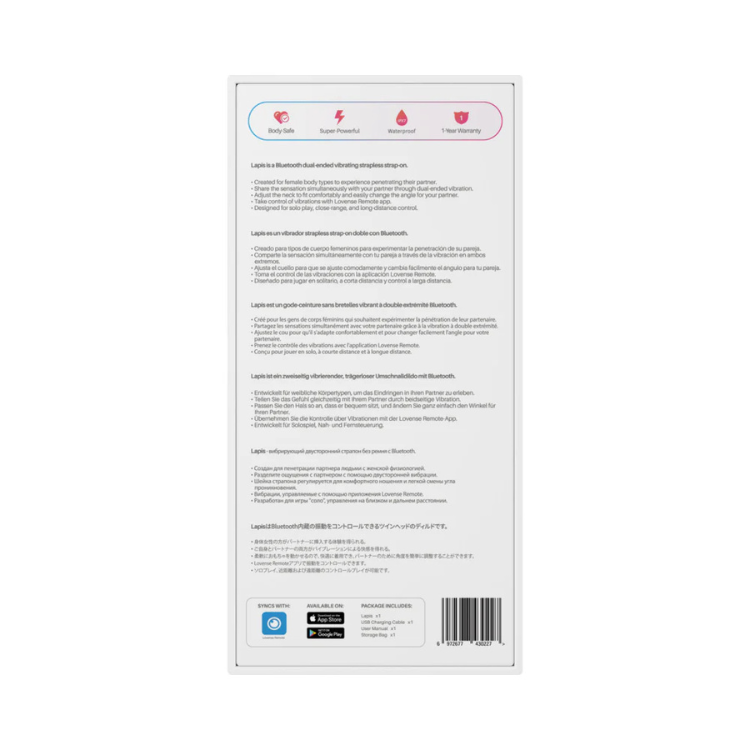 Lovense Lapis Vibrating Dildo - House of Vices