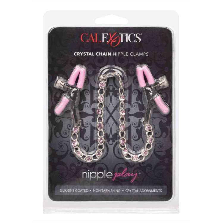 NipplePlayCrystalChainNippleClamppink - House of Vices