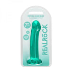 RealRock Crystal Clear Non Realistic Dildo with Suction Cup 6.7in - House of Vices