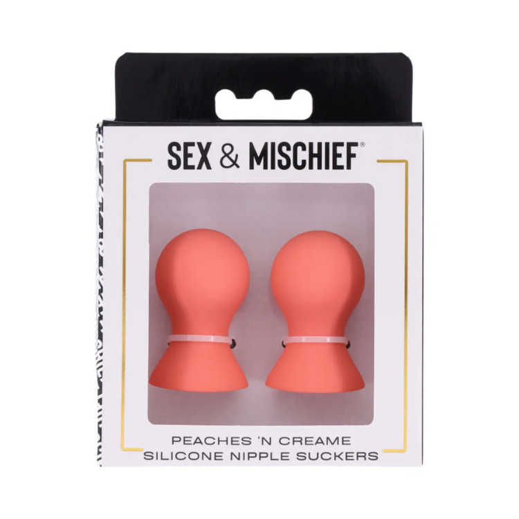 Sportsheets Sex & Mischief Peaches 'n CreaMe Silicone Nipple Suckers - House of Vices
