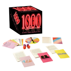 Couples game set with cards, dice, and spinner from House of Vices adult wellness store