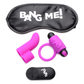 Purple couples kit with ring, finger vibe, remote, and black blindfold, House of Vices wellness store.