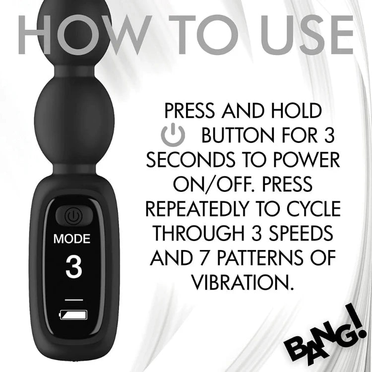 BANG! Digital Silicone Anal Beads - House of Vices