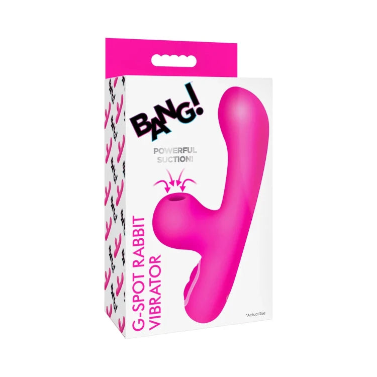 BANG! Mini Suction Rabbit Vibrator Pink - House of Vices