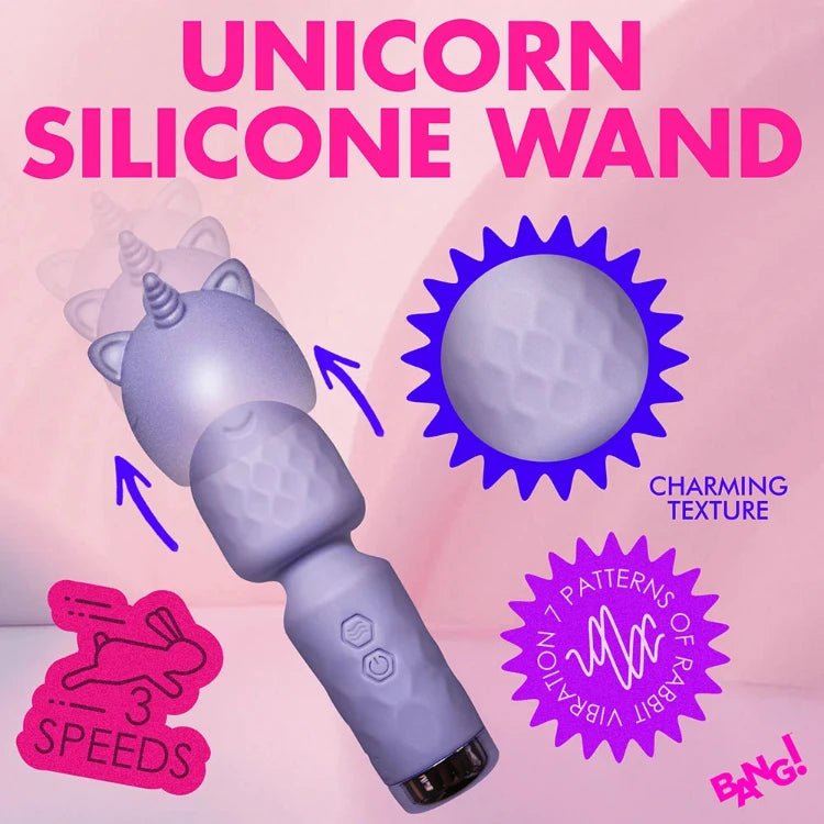 BANG! Unicorn Silicone Wand - House of Vices