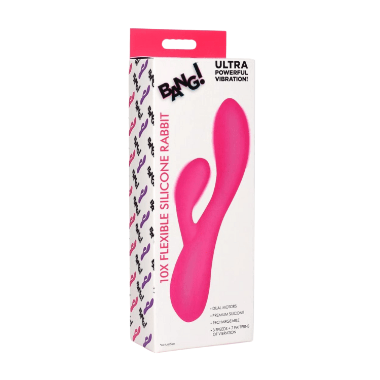 Bang_-10X-Flexible-Rechargeable-Silicone-Rabbit-Pink - House of Vices 