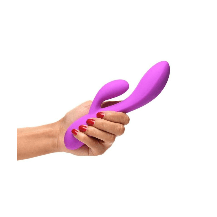 Bang_-10X-Flexible-Rechargeable-Silicone-Rabbit-Purple-4 - House of Vices 