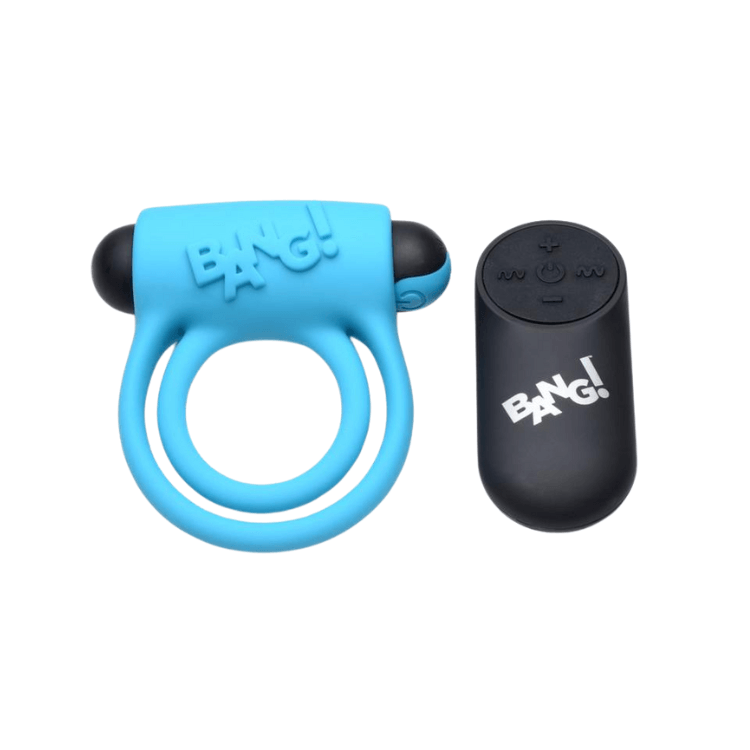 Bang_-Silicone-Rechargeable-Cock-Ring-Bullet-with-Remote-Control-Blue-2 - House of Vices 
