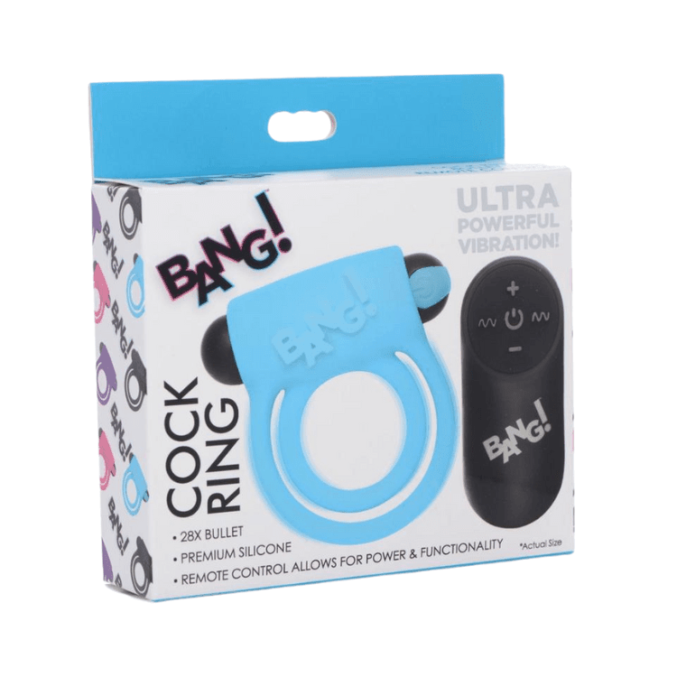 Bang_-Silicone-Rechargeable-Cock-Ring-Bullet-with-Remote-Control-Blue - House of Vices 