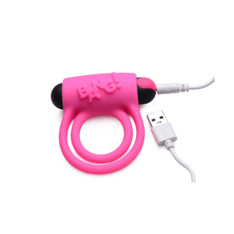 Bang_-Silicone-Rechargeable-Cock-Ring-Bullet-with-Remote-Control-Pink-3 - House of Vices 