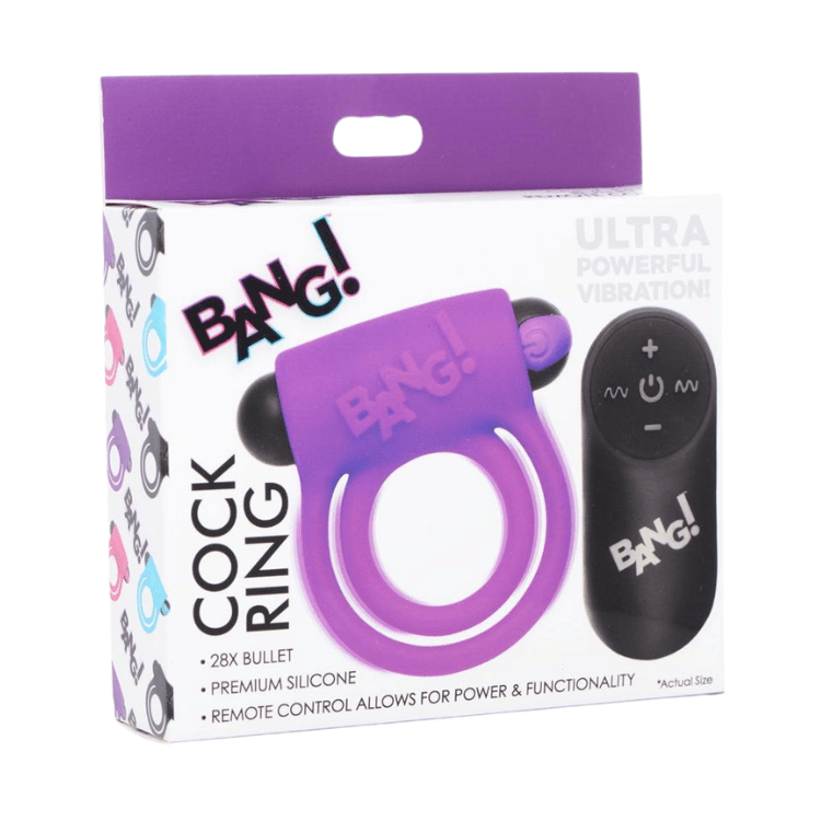 Bang_-Silicone-Rechargeable-Cock-Ring-Bullet-with-Remote-Control-Purple - House of Vices 