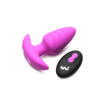 Bang_RotatingVibratingRechargeableSiliconeButtPlugwithRemoteControl-Purple1 - House of Vices 