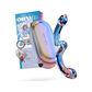 Double-ended iridescent glass massager set with case, keychain, and branded packaging from House of Vices.