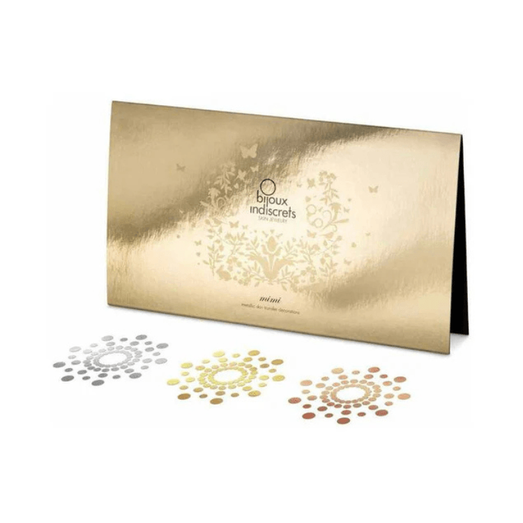 Bijoux Indiscrets Mimi Metallic Body Tattoos 6 Pack - House of Vices