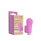 Purple bullet vibrator with sleeve and eco-friendly packaging on white background