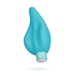 Aqua blue eco-friendly bullet massager with textured grip, featured by House of Vices.