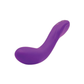 Purple silicone rechargeable curved massager on white background, House of Vices wellness product