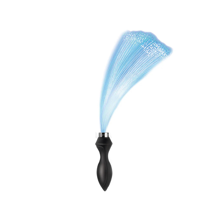 Booty Sparks Vibrating Butt Plug with Fiber Optics - House of Vices