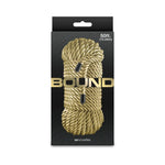 Bound 50ft gold rope for bondage and restraint in black packaging