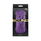 Bound 50ft purple braided rope for bondage, packaged in a black box
