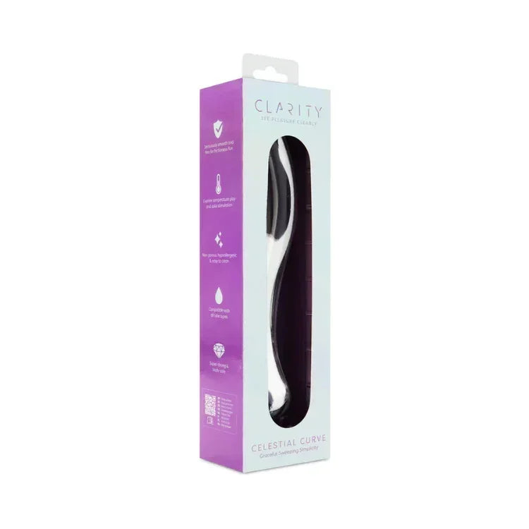 Clarity Celestial Curve Glass Dildo - House of Vices 