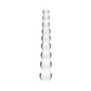 Clear beaded glass wellness wand on white background from House of Vices