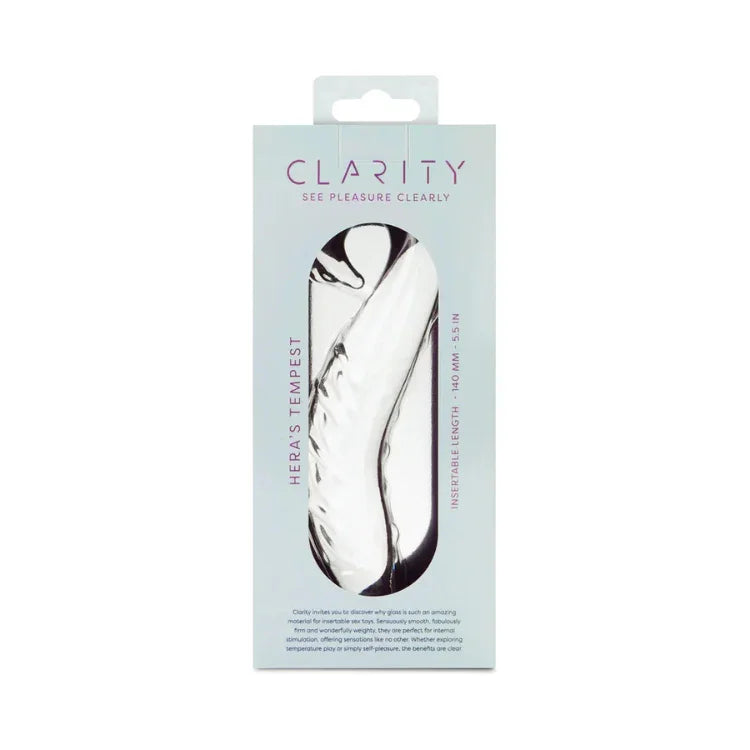 Clarity Hera's Tempest Glass Dildo - House of Vices 