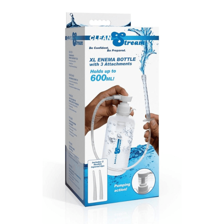 CleanStream XL Enema Bottle with 3 Attachments - House of Vices 