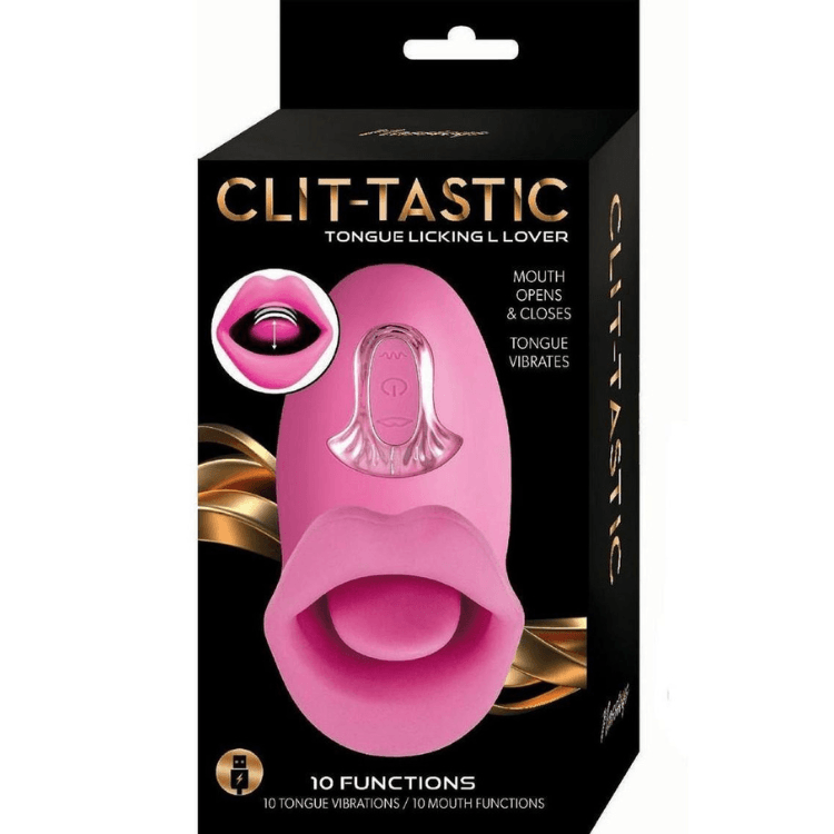 Clit-Tastic Tongue Licking Lover Silicone Stimulator - House of Vices 