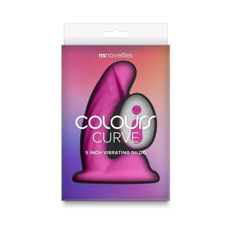 ColoursCurveVibrating5in.DildoPink1 - House of Vices 