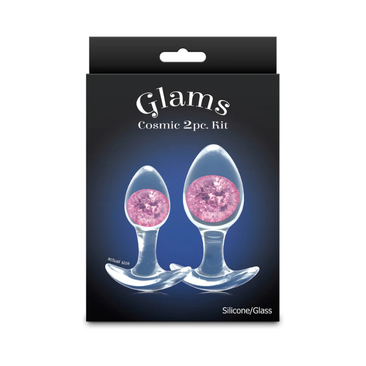 Cosmic Glams 2-Piece Anal Plug Kit - House of Vices 