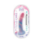 Cotton Candy Pound Cake Silicone Dildo & Bullet 7.5 in. - House of Vices