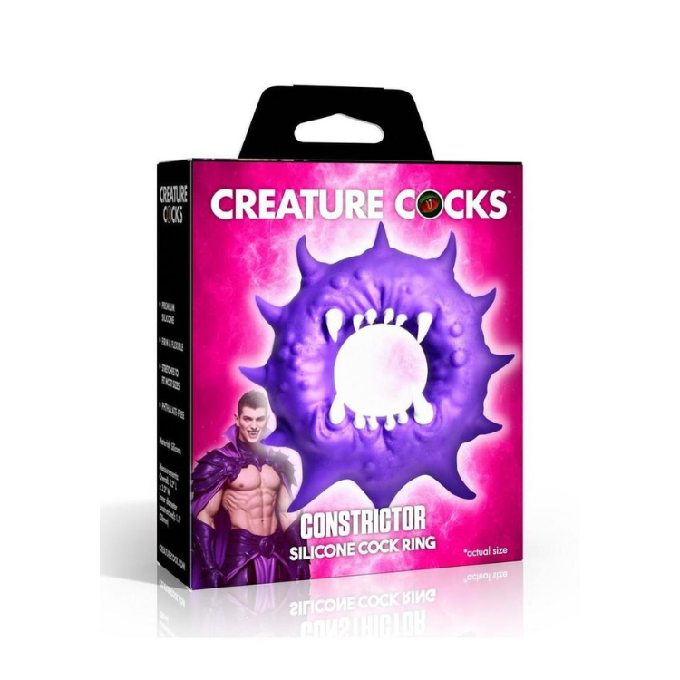 Creature Cocks Constrictor silicone cock ring with spiky design, premium adult toy for intimate pleasure