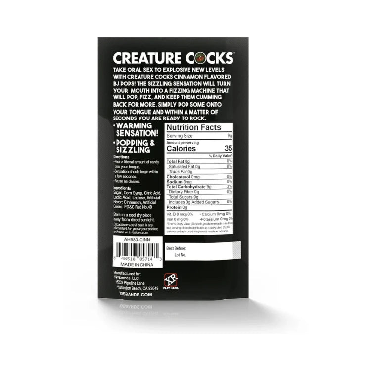 Creature Cocks BJ Pops! Cinnamon/Spearmint 4-Pack Sampler - House of Vices