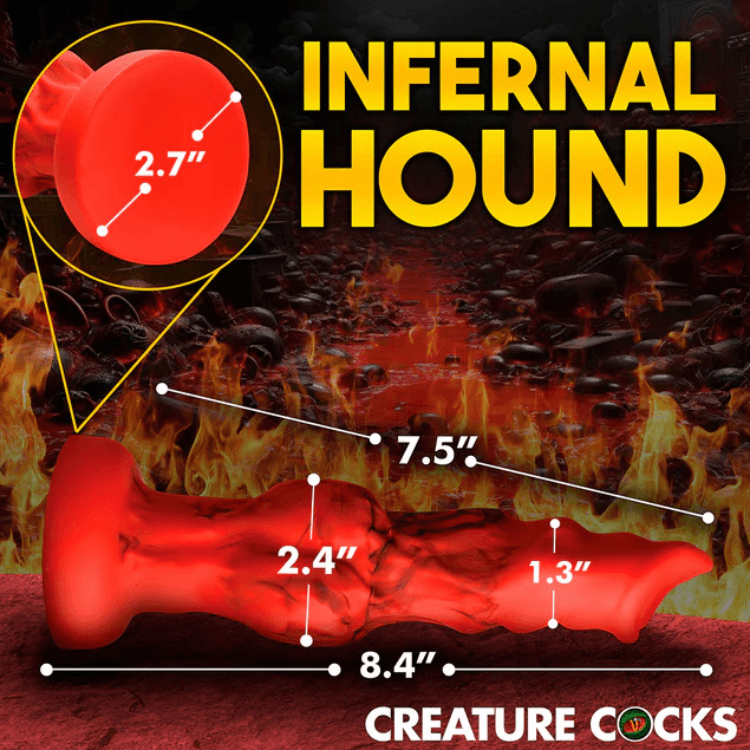 CreatureCocksFireHoundSiliconeDildoM1 - House of Vices 