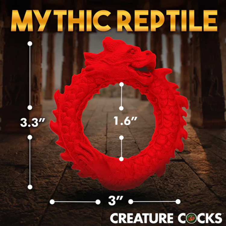 Rise of the Dragon Silicone Cock Ring - House of Vices 