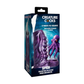 Purple silicone penis enhancer with tentacle design in Creature Cocks packaging, includes squirting feature