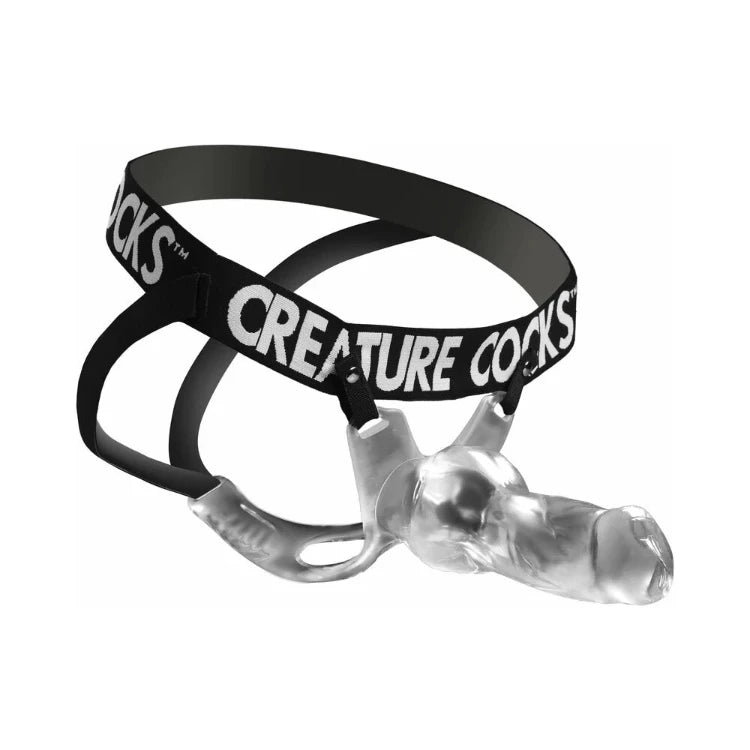 Creature Cocks Snow Wolf Hollow Strap-On with Harness - House of Vices