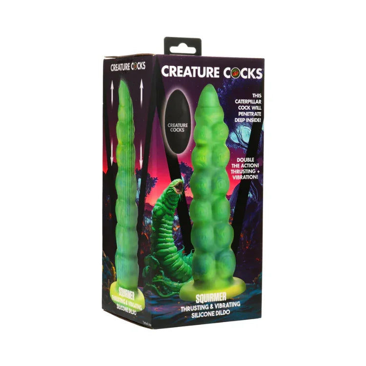 CreatureCocksSquirmerThrusting_VibratingSiliconeDildo - House of Vices 