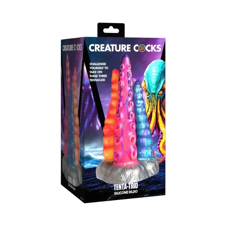 Creature Cocks Tentacle Trio Silicone Dildo - House of Vices 