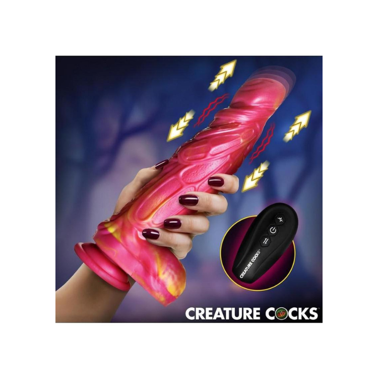 Pink textured vibrating cock ring with remote control, designed for enhanced pleasure and stimulation.