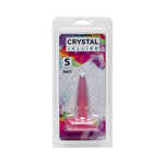 Crystal Jellies pink small plug in clear retail packaging, House of Vices wellness product