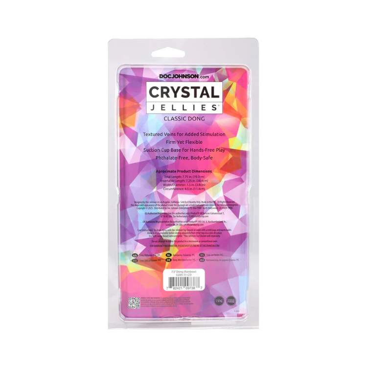 Crystal Jellies 7.5 in. Dong - House of Vices
