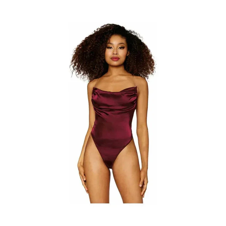 Dreamgirl Satin Teddy Bodysuit - House of Vices 